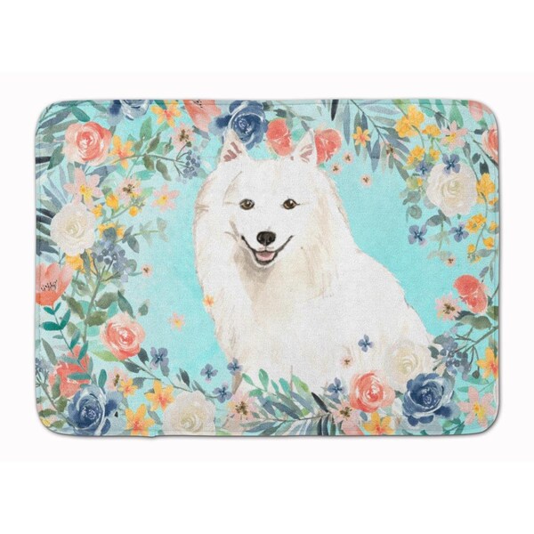 Carolines Treasures Japanese Spitz Machine Washable Memory Foam Mat CK3422RUG - main